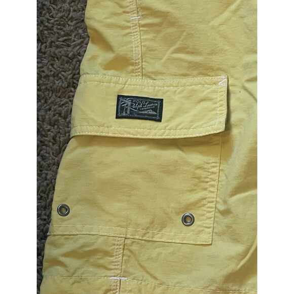 Medium Polo by Ralph Lauren elastic waist, swim trunks, yellow board short - Picture 2 of 12
